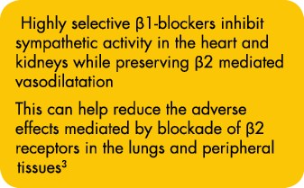 Highly selective  1-blockers inhibit sympathetic activity in the heart and kidneys while preserving  2 mediated vasod   